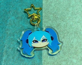 Hatsune Miku double sided keychain