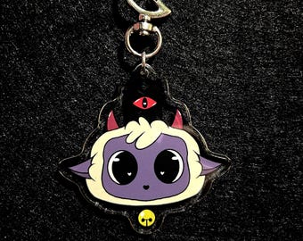 Cult of the Lamb Double Sided Keychain Charm