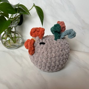 Crochet Rooster - Crochet Chicken Plushie - Handmade Rooster - Rooster Amigurumi - Chunky Crochet Rooster - Farmhouse Rooster Plushie