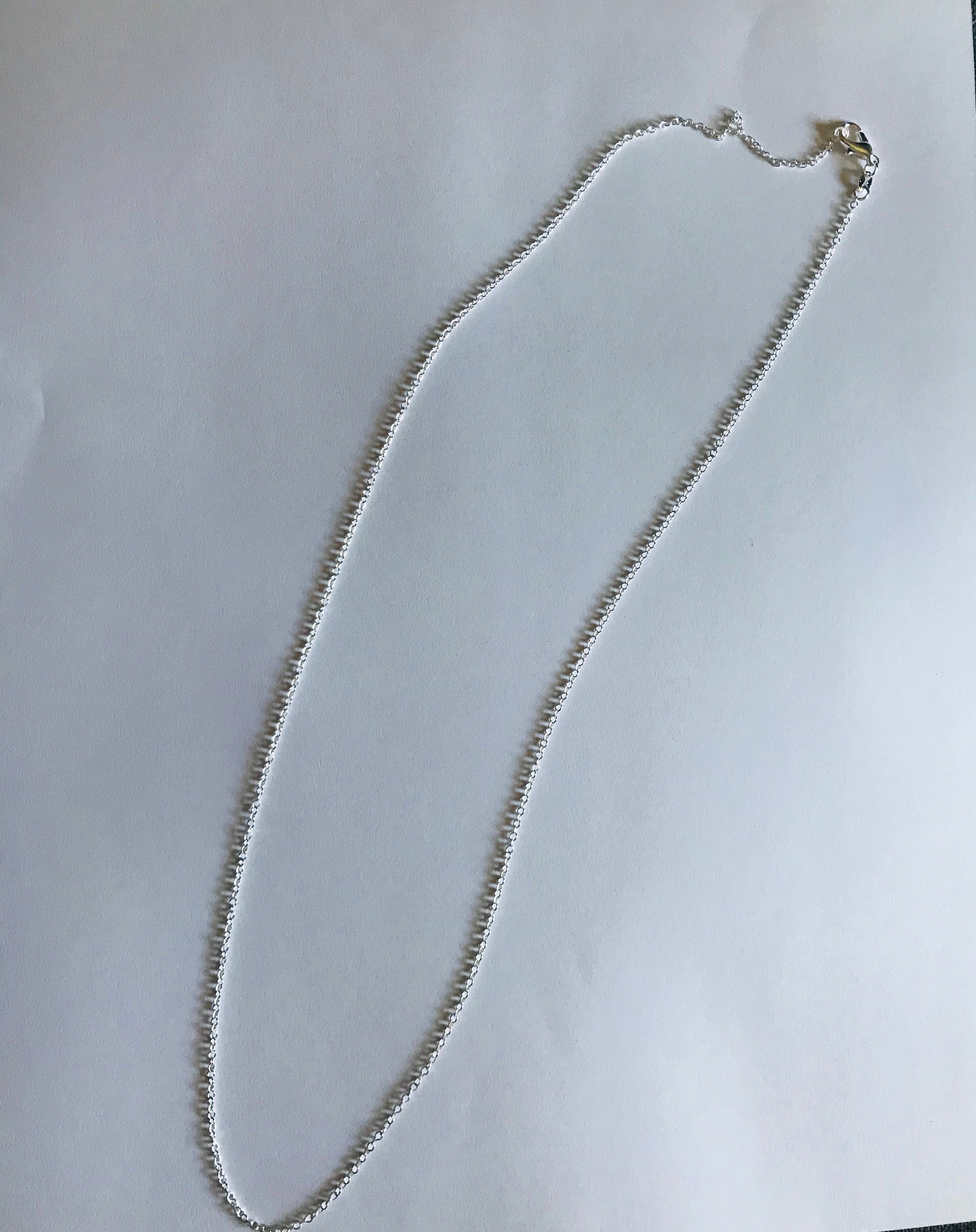 Silver Necklace Chain 24 Inches | Etsy