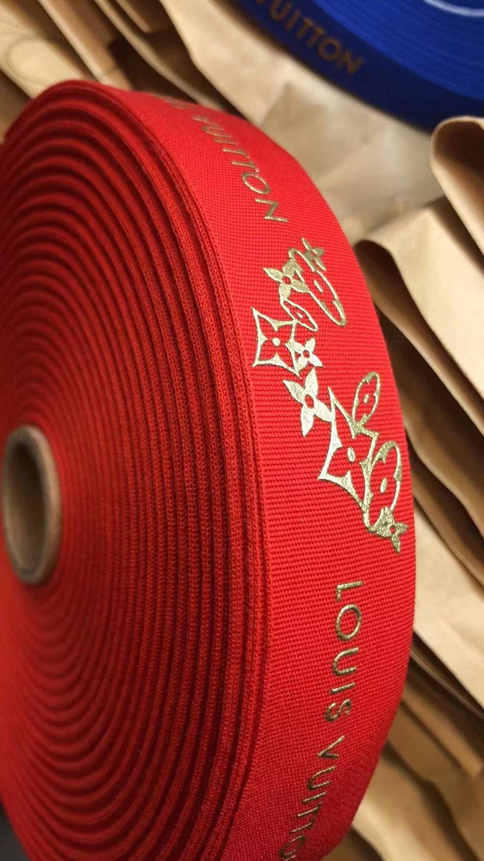 Louis Vuitton CNY 2021 red ribbon gift wrapping 2.5cm x 2m Etsy