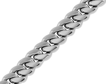 White Gold Cuban - Etsy