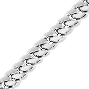 14k White Gold Miami Cuban Link Chain Real Solid Italian Gold Classic Necklace 2.7MM-8MM 16"-30" Inches