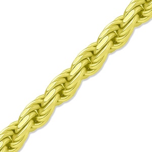 Fully Solid 14k Yellow Gold Rope Chain Diamond Cut Real Genuine Italian Gold Necklace 16&quot;-30&quot; Inches 1MM-12MM