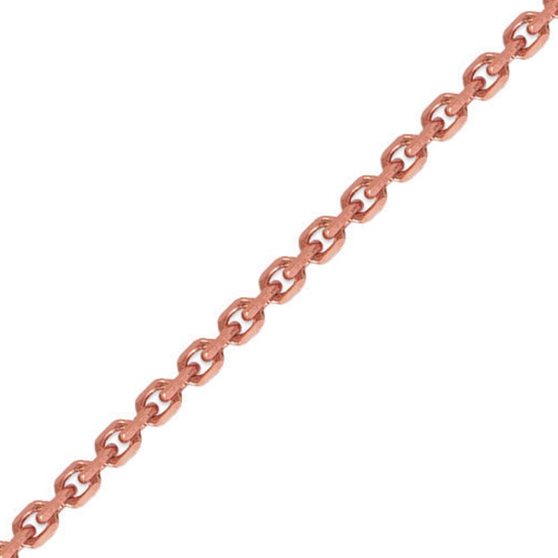 Double Extendable Cable Chain in 14k Rose Gold (0.97 mm) main image 0