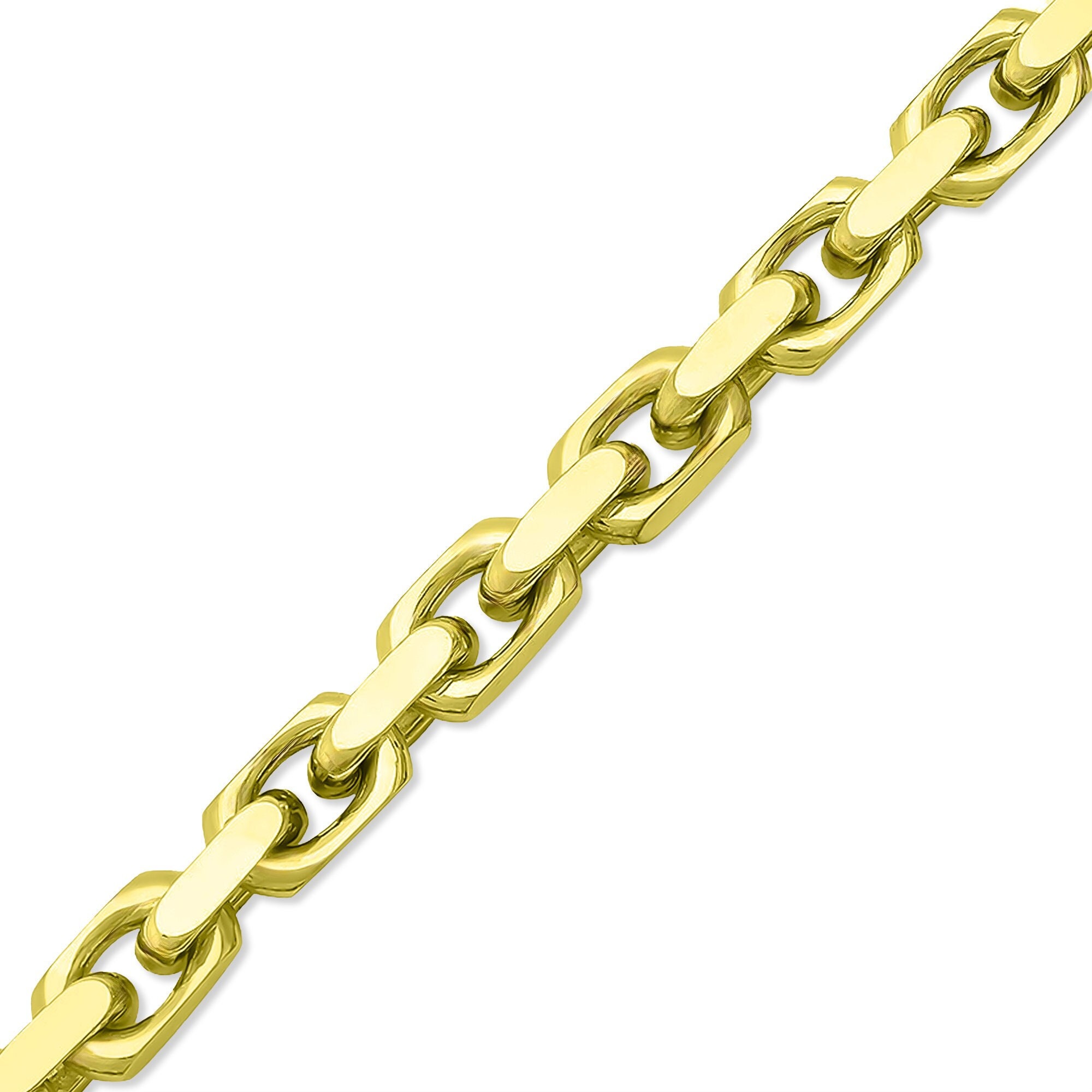 Solid 14k Yellow Gold Heavy Anchor H-link Chain Italian Necklace - Etsy Solid 14k Yellow Gold Heavy Anchor H-link Chain Italian Necklace - Etsy
