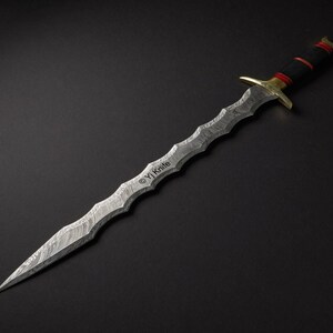 10pcs Sword With Dragon Charms Pendant 8x44mm Antique Silver DIY