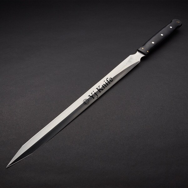 Custom Wikingerschwert, Schwert aus Kohlenstoffstahl, geschmiedet, 25 Zoll, mit Lederscheide, Geschenk für Ihn