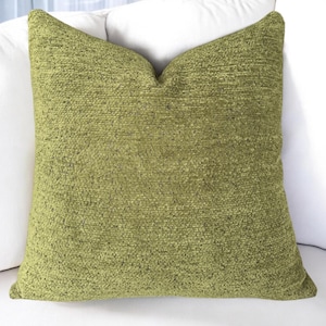Moss Green Super Soft Pillow Cover , Green Decor , Solid Green Cushion Case  , 16x16 26x26 Euro Sham and Lumbar , Decorative Pillow