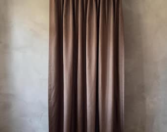 Extra Wide Blackout Curtains in 18 Colors , Custom Size Linen Look Drapery Panels , Rod Pocket , Grommet , Back Tab & Hooks ,  Housewarming
