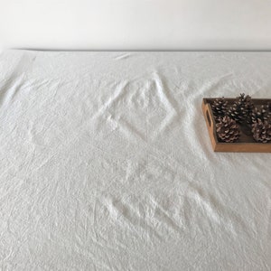 Linen Tablecloth Various Colours , Square , Rectangular , Organic Natural Large Small Linen Tablecloth , Camel , Light Blue , White , Beige image 5