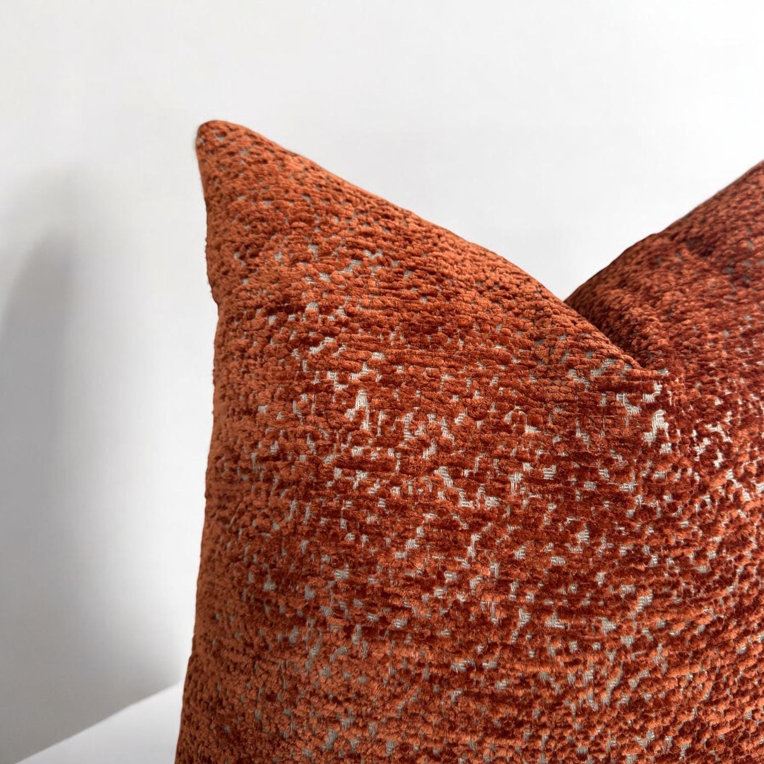 Fodere per cuscini in velluto, rosso, 20x20 pollici, set di 2