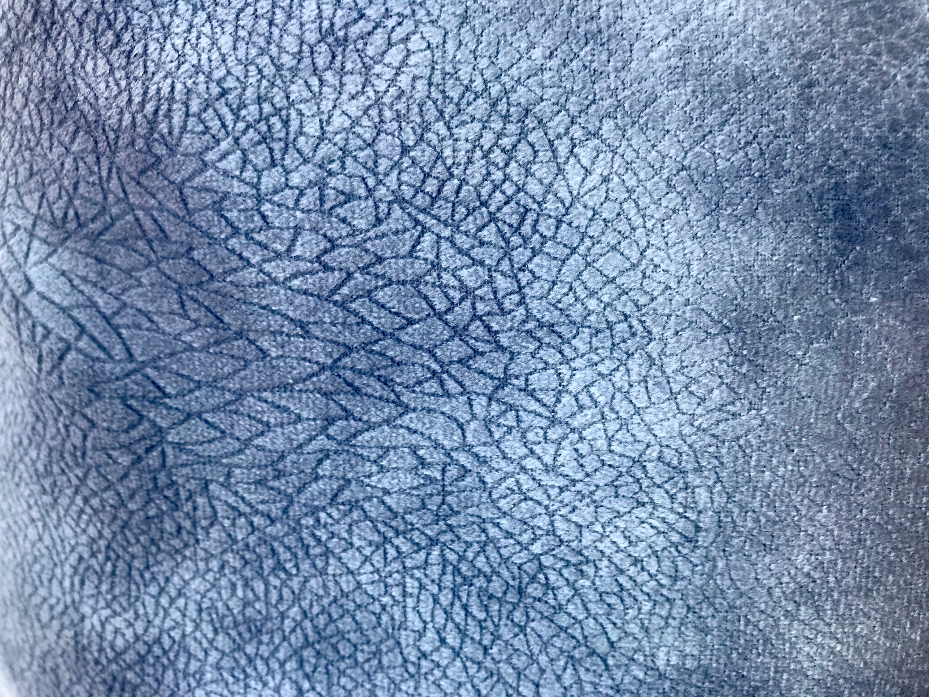 Teal Blue White Tie Dye Velvet Throw Pillow / Handmade Modern Etsy