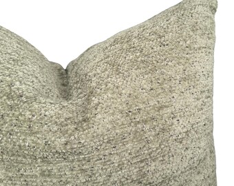 Olive Green Super Soft Pillow Cover , Green Decor , Faux Furry Accent Pillowcase , 16x16 26x26 Euro Sham and Lumbar , Decorative Pillow