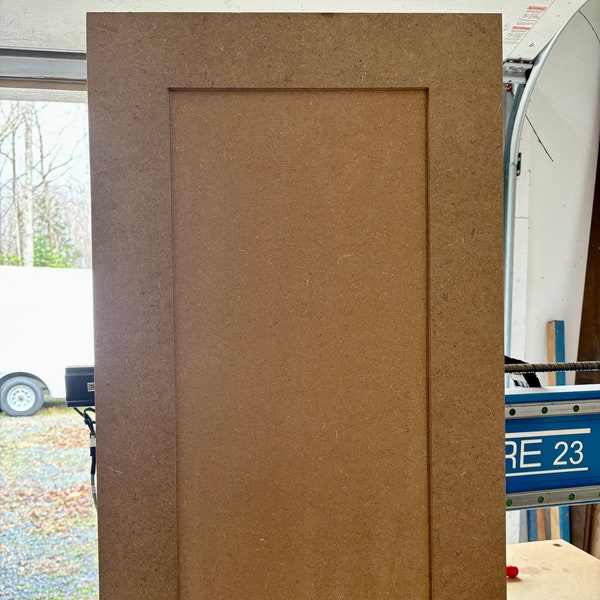 Custom MDF Shaker Doors/ Raised Panel/ Custom Style/ Any Size/ CNC Doors/ 1 Piece Doors/Replacement Cabinet Door