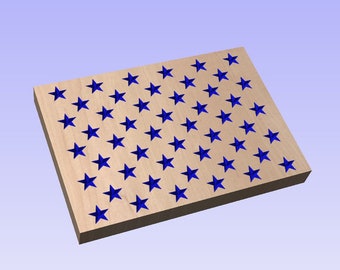 American Flag Union CNC File/ Flag Template/Wood CNC file/Laser File/Vectric/DXF File
