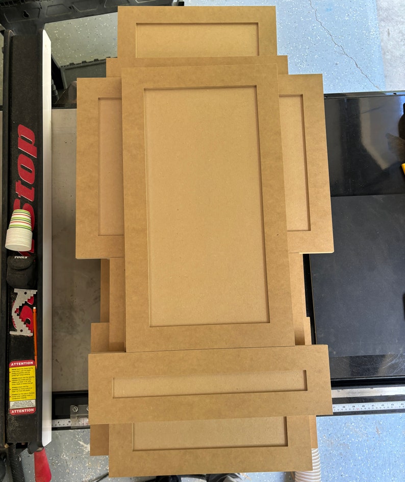 Custom MDF Shaker Doors/ Raised Panel/ Custom Style/ Any Size/ CNC