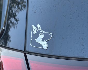 Dog Car Decal: Weatherproof WagSwag Emblem