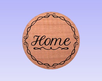 Home Sign CNC File/ Laser File/ DXF/CNC/V-Carve Pro/Aspire