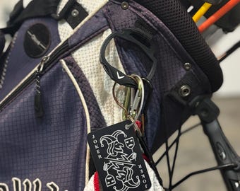 Custom Engraved Golf Bag Tag: Personalized Golf Accessory