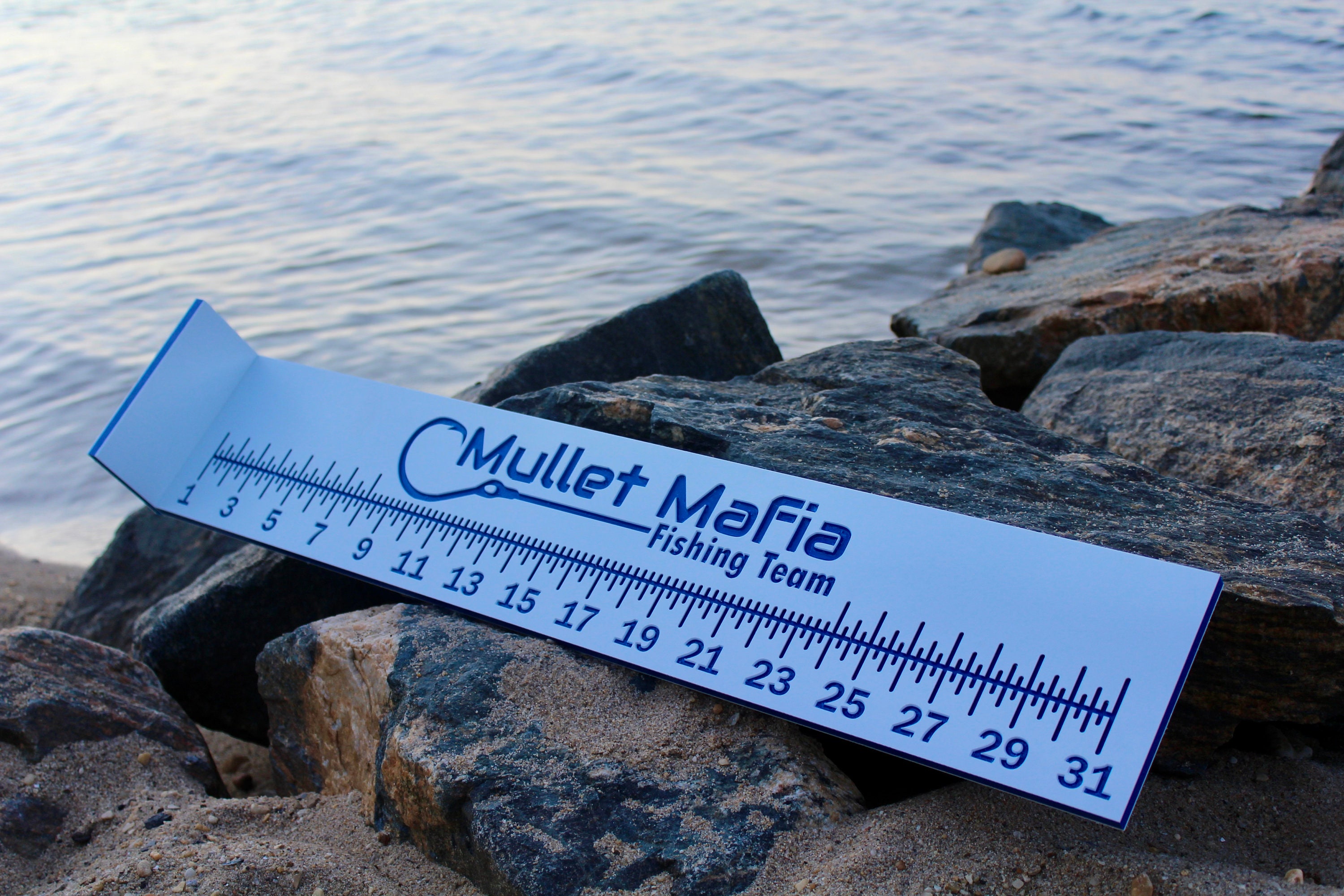 Tournament Fish Ruler Custom Bump Board - Tournament Legal HDPE Fish Ruler, 32 Inch Marine ...
