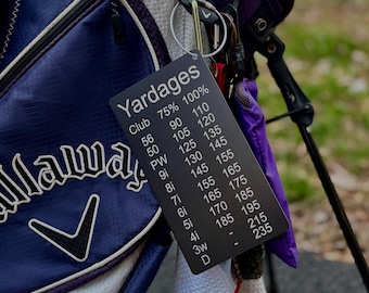 Golf Bag Yardage Tag