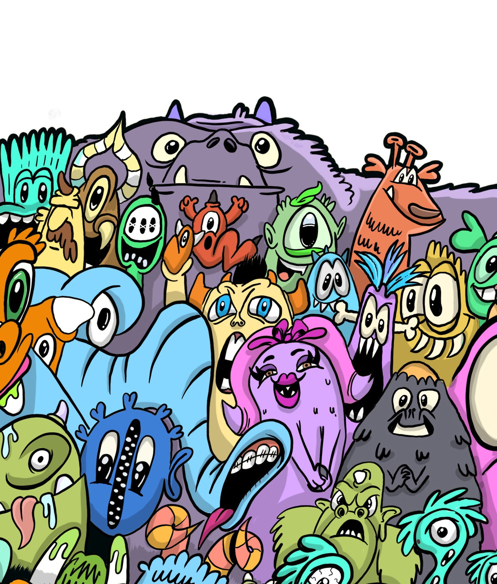 Stack of Monsters Digital Download Etsy