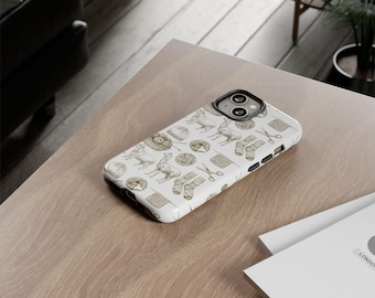 Knitting Pattern Phone Case: Dual Layer Protective Cover