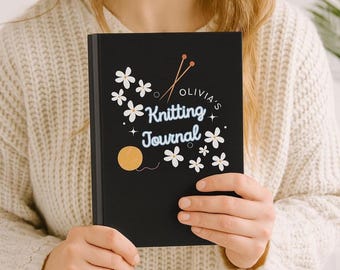 Personalized Knitting Project Journal Yarn Lovers Notebook