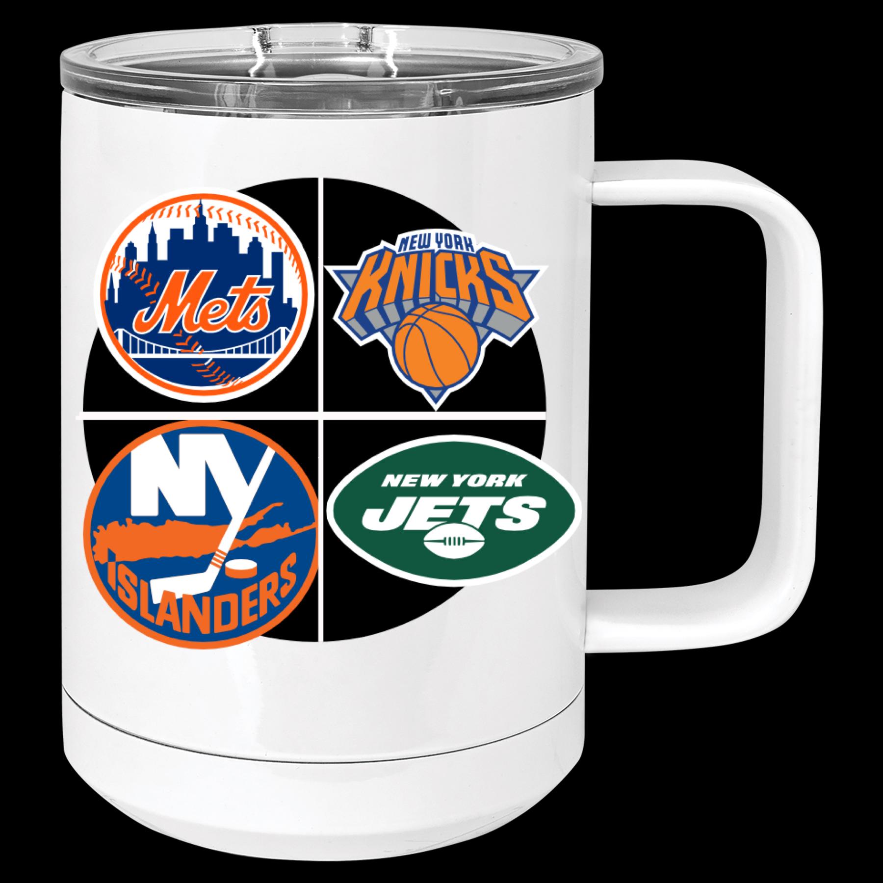 New York Sports Tumbler- Jets, Mets, Knicks, Islanders Gift for 