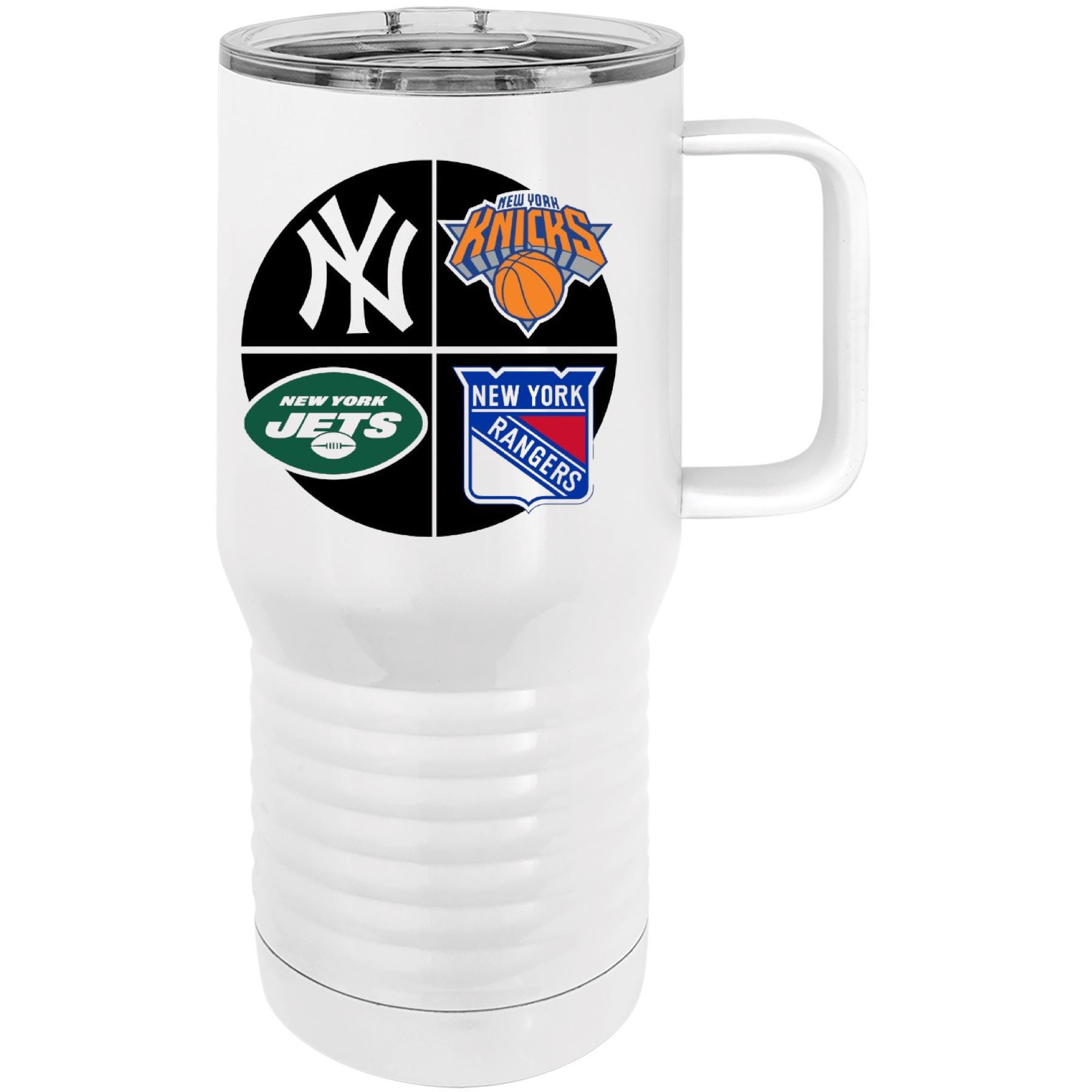 New York Sports Tumbler- Jets, Yankees, Knicks, Rangers Gift for Him, New York sports fan