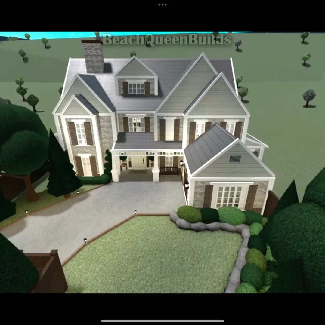 Suburban Bloxburg Modern House Etsy Uk Suburban Bloxburg Modern House Etsy Uk