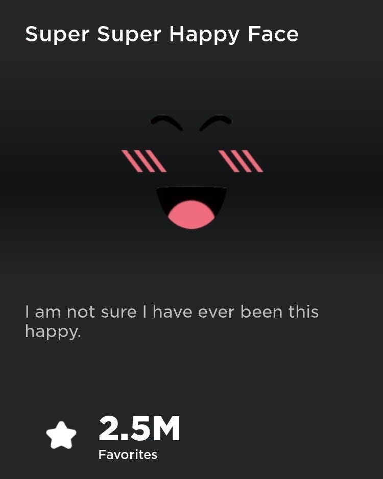 Super Super Happy Face Roblox - Etsy UK