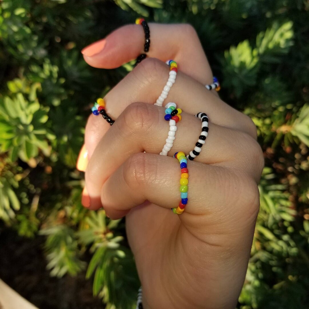 Assorted Rainbow Rings - Etsy