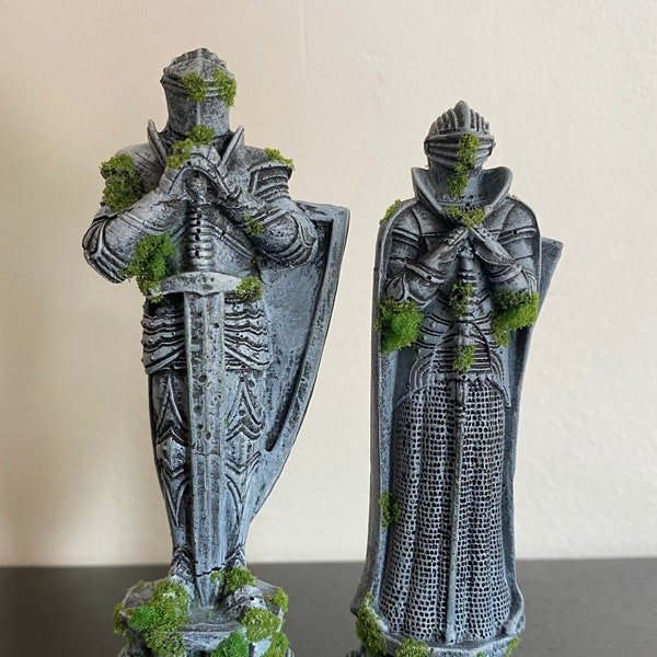 Harry Potter-inspired Mossy Chess Pieces