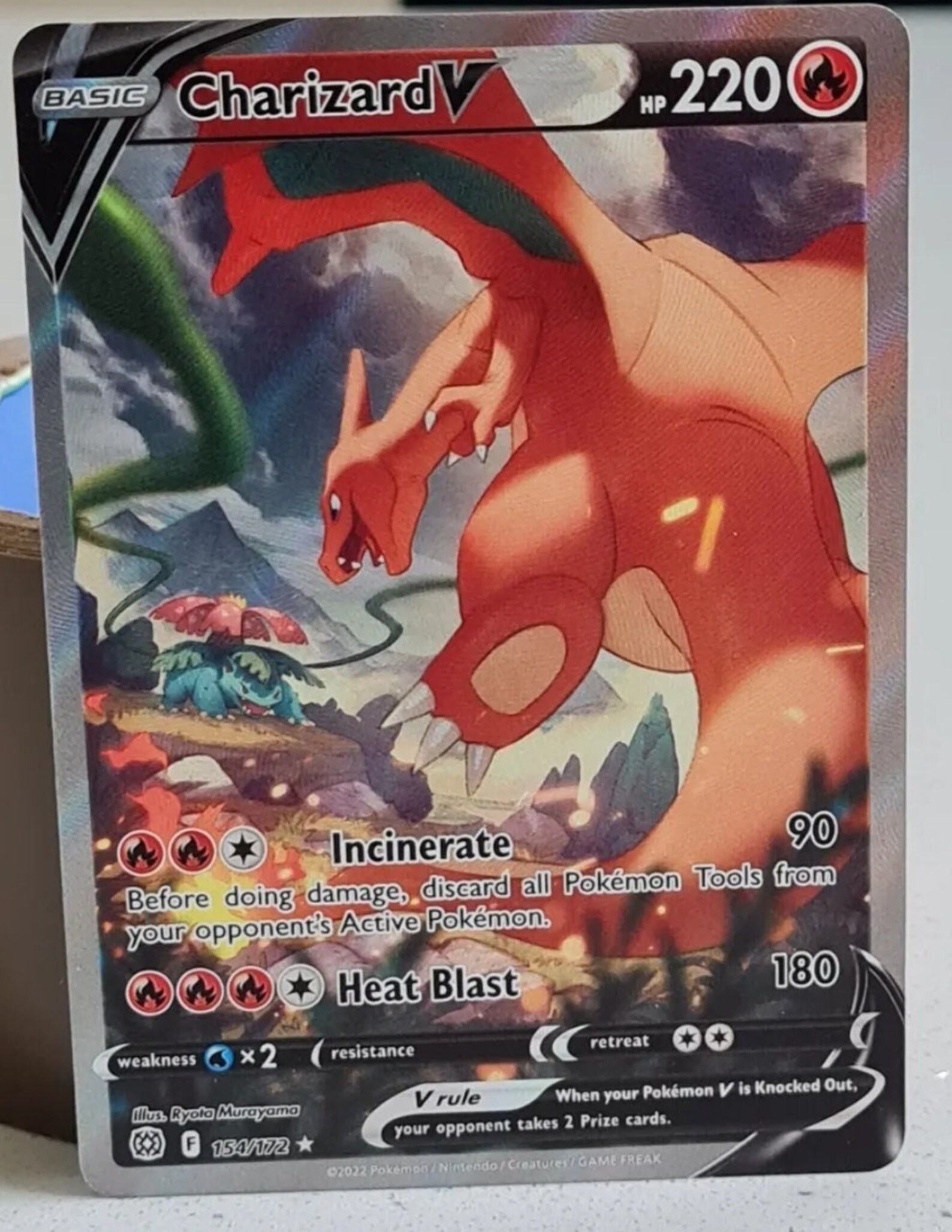 Charizard V 154/172 Alt Art Brilliant Stars Pokémon TCG Etsy UK