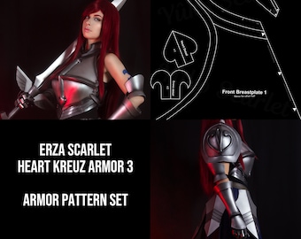 Erza Scarlet - Heart Kreuz Armor 3 INSPIRED - Ensemble de motifs d'armure
