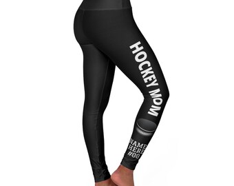 Womens Print Fitness Stretch Leggings I Raised My Favorite Player Hockey Womens Print Fitness Stretch Leggings I Raised My Favorite Player Hockey