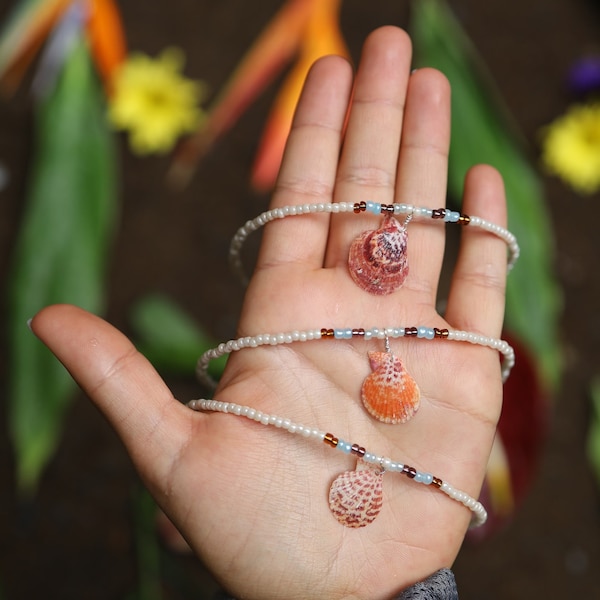 Beaded Seashell Necklace