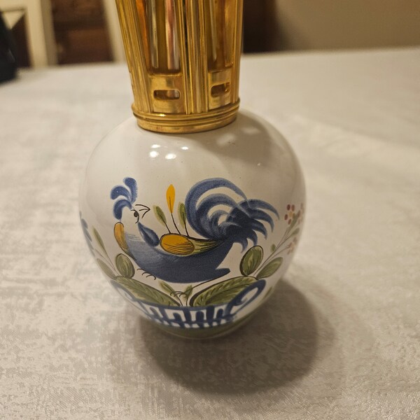 Lampe Berger blanche - Recyclerie Chiner Solidaire