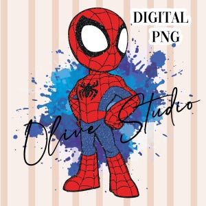 Spidey GLITTER digital PNG Images - Spidey 3