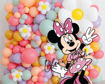 3rd Birthday Minnie Mouse Glitter PNG Clip Art (Digital Download)