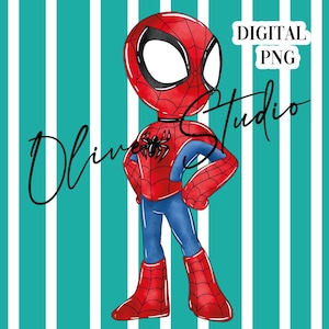 Spidey Watercolor digital PNG Images - Spidey
