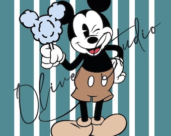 Vintage Micky Maus DIGITAL PNG