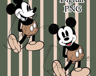 Vintage Micky Maus Bundle DIGITAL PNG