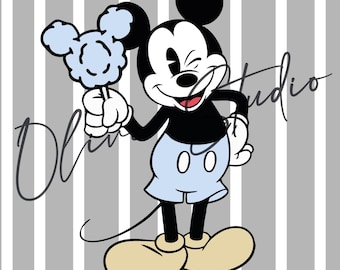 Vintage Micky Maus DIGITAL PNG