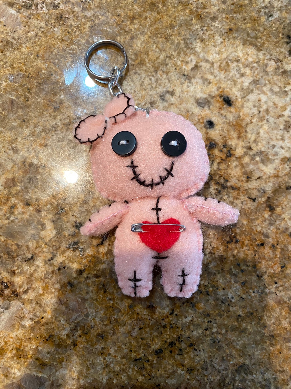 Handmade voodoo doll keychains Etsy