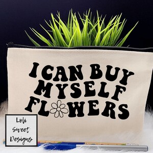 Je peux m’acheter des fleurs Étui à crayons | Étui à crayons en toile | Cadeau pour enfants| Papeterie personnalisée | Fête de mariage | Fournitures scolaires| Cadeau d’anniversaire
