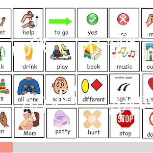 Afdrukbaar communicatiebord| Visueel hulpmiddel |Visueel schema |Praatbord| Communicatie | Autisme PECS| Ik wil routinematig strippen| Pdf-download