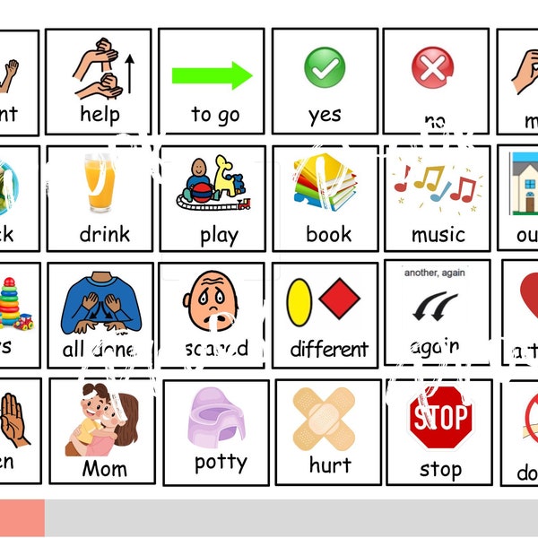 Printable Communication board| Visual Aid |Visual Schedule |Talking board| Communication | Autism PECS| I want routine strip| PDF download